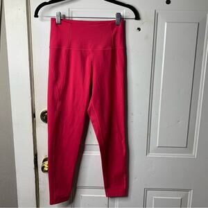 Girlfriend Collective compressive pink high rise leggings size small barbie core